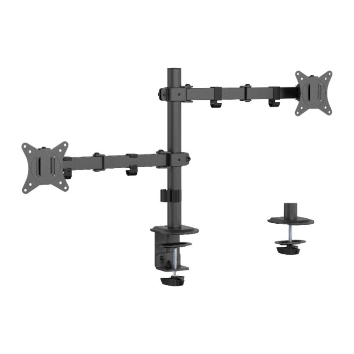 Gembird MA-D2-03 suporte para monitor 32" Secretária Preto