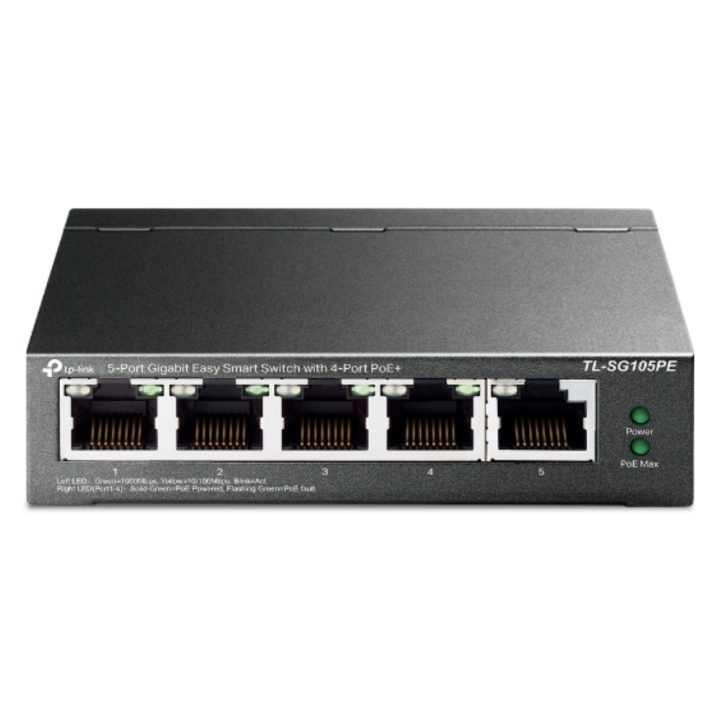 TP-Link TL-SG105PE switch Gerido L2 Gigabit Ethernet (10/100/1000)…