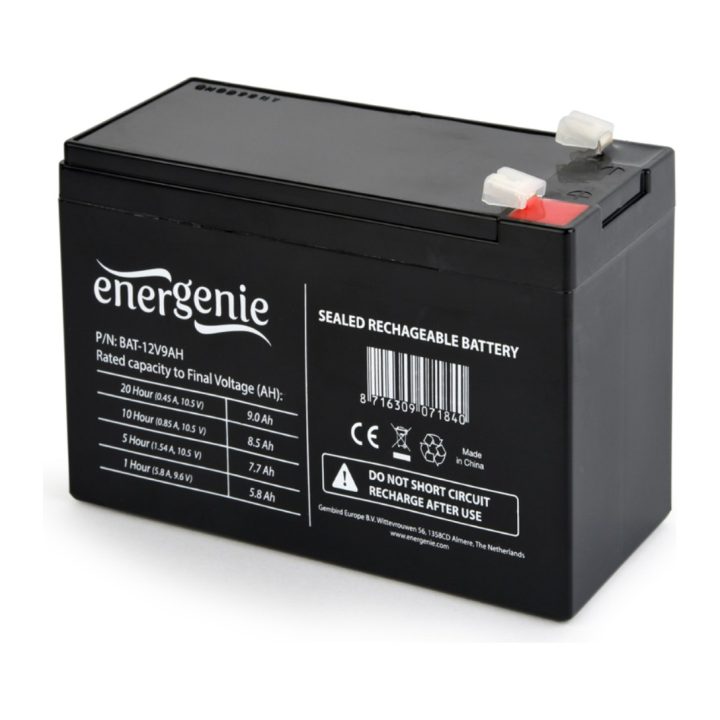 Bateria selada de chumbo-ácido (VRLA) Gembird 12V, 9 Ah (BAT-12V9AH)