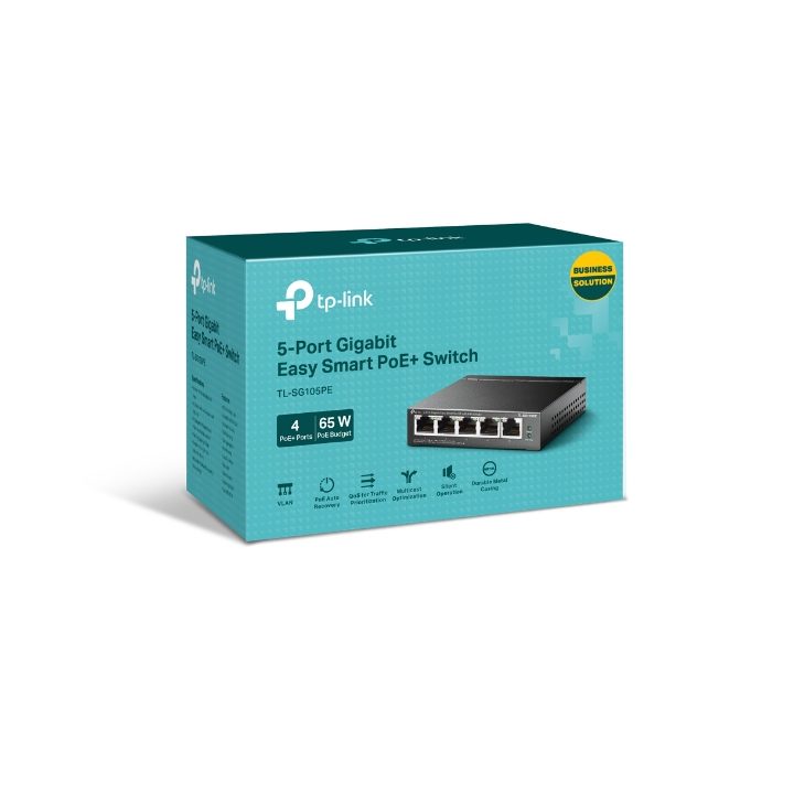 TP-Link TL-SG105PE Managed L2 Gigabit Ethernet (10/100/1000) Power…