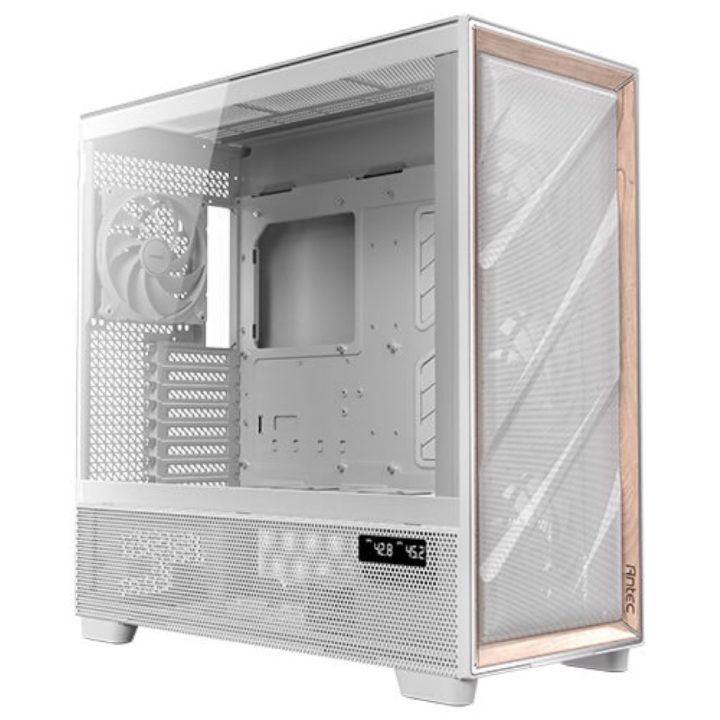 Antec FLUX PRO White EUV Full Tower White, Wood (0-761345-10156-1)