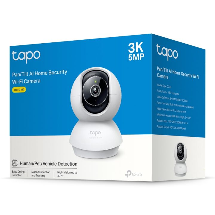 TP-Link Tapo C230 Indoor IP Security Camera Bulb 2880 x 1620 Pixels…