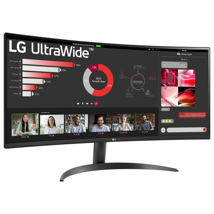 LG 34WR50QK-B 34" UWQHD Curved VA