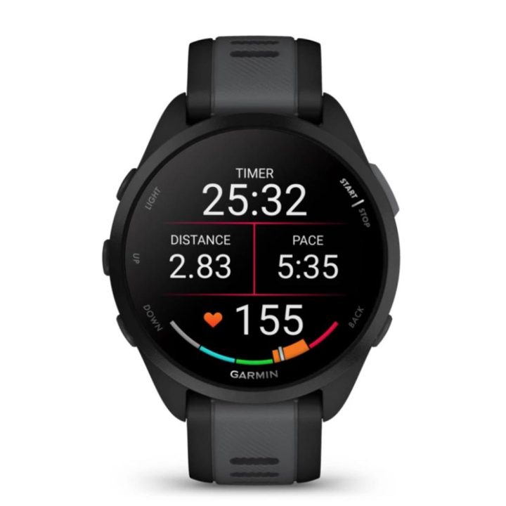 Smartwatch Garmin Forerunner 165 43mm preto GPS (010-02863-20)