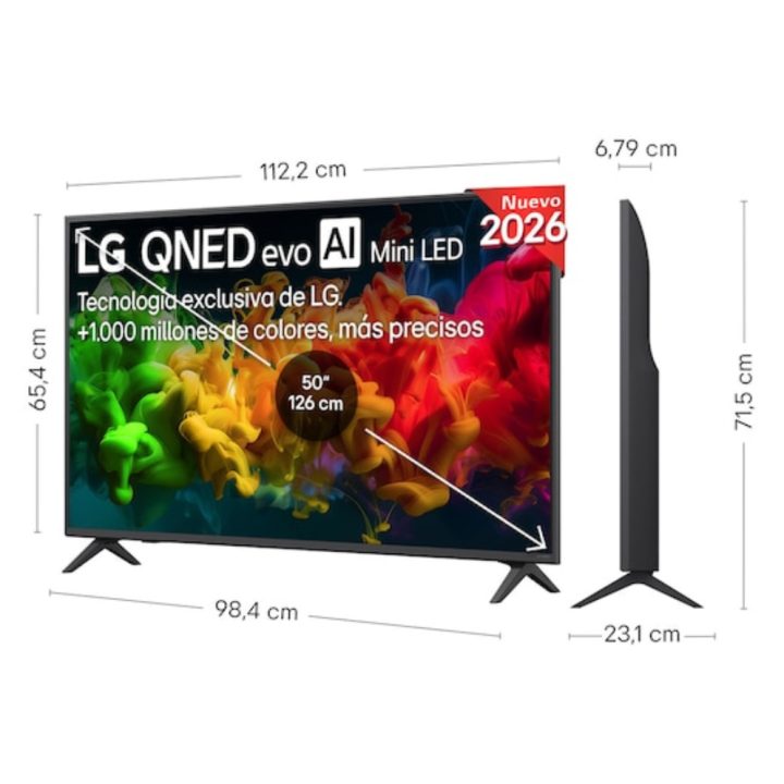 LG QNED evo AI MiniLED 50QNED81B6C 50" 4K Ultra HD Smart TV Wi-Fi…