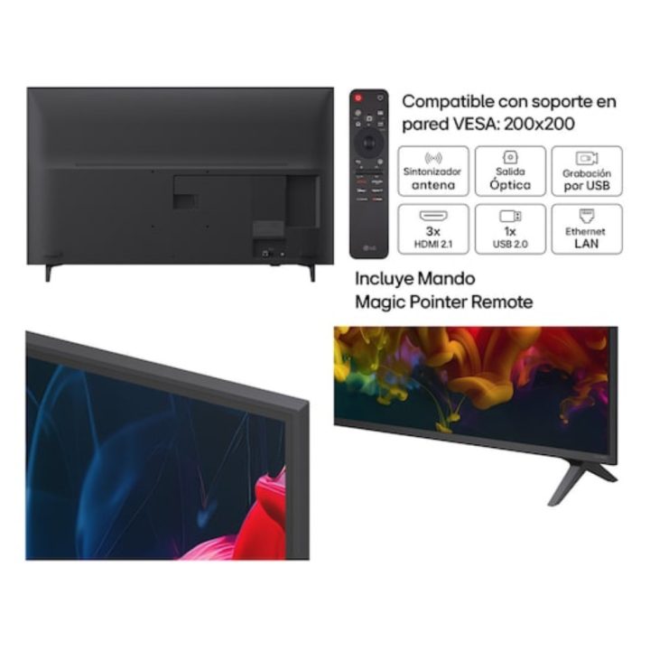LG QNED evo AI MiniLED 50QNED81B6C 50" 4K Ultra HD Smart TV Wi-Fi…