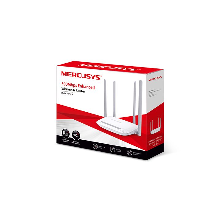 Router Mercusys MW325R 4 antenas - 300Mbps