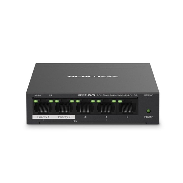 Mercusys MS105GP switch Gigabit Ethernet (10/100/1000) Energia sobre…
