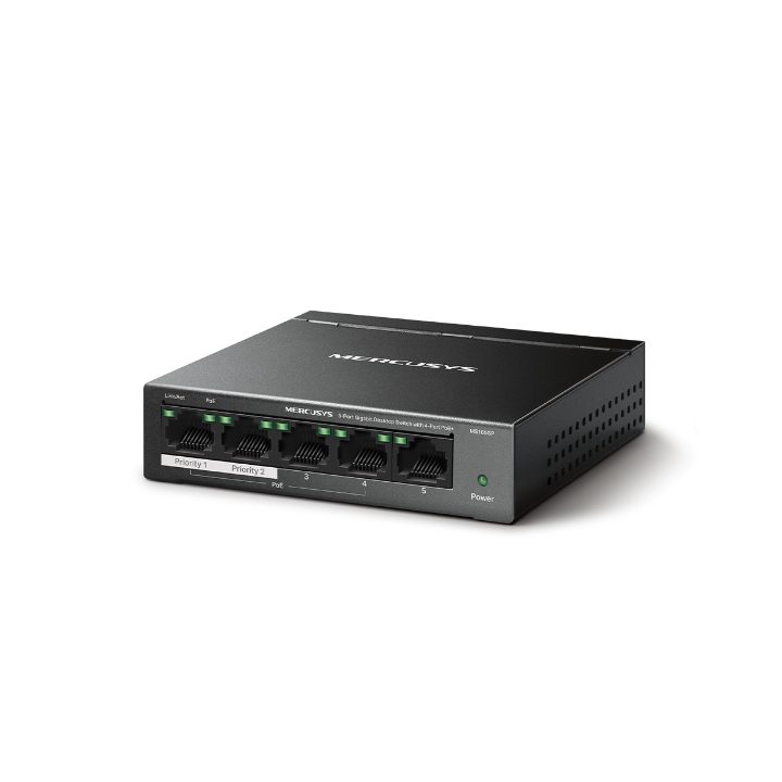 Mercusys MS105GP Gigabit Ethernet (10/100/1000) PoE Switch Black