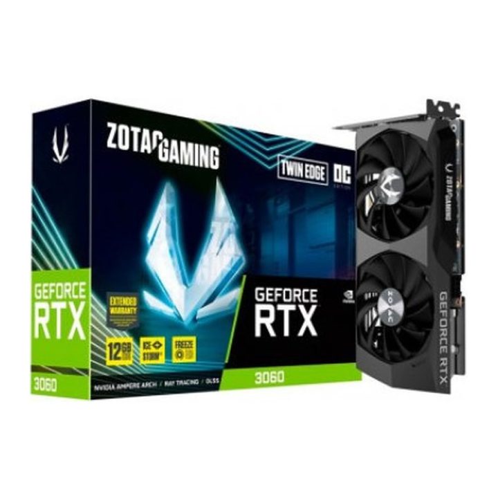 ZOTAC Gaming RTX 3060 Twin Edge 12GB GDDR6 Graphics Card…