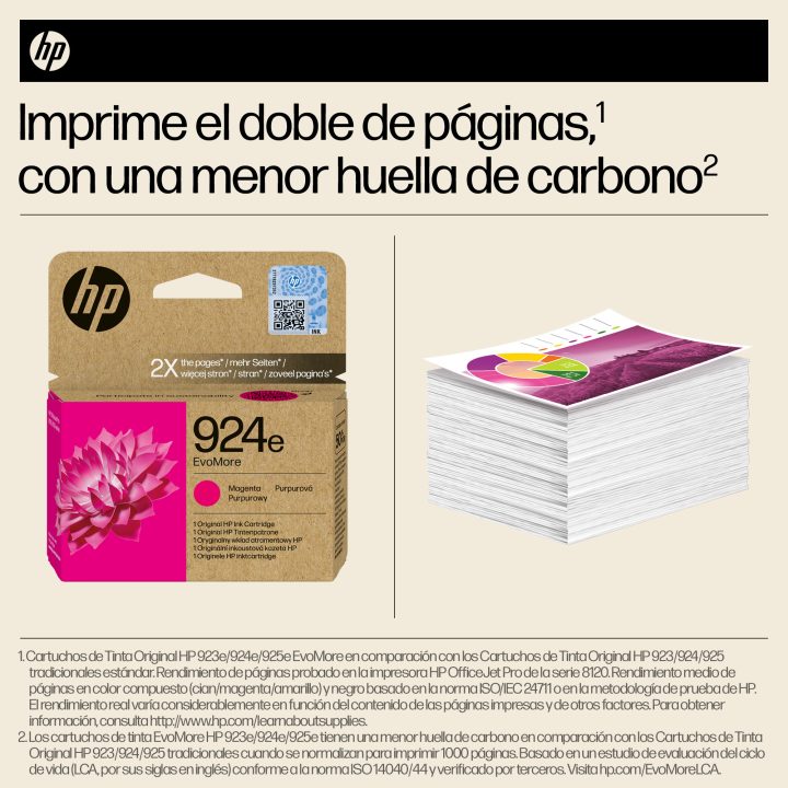 HP Original EvoMore 924e Magenta Ink Cartridge