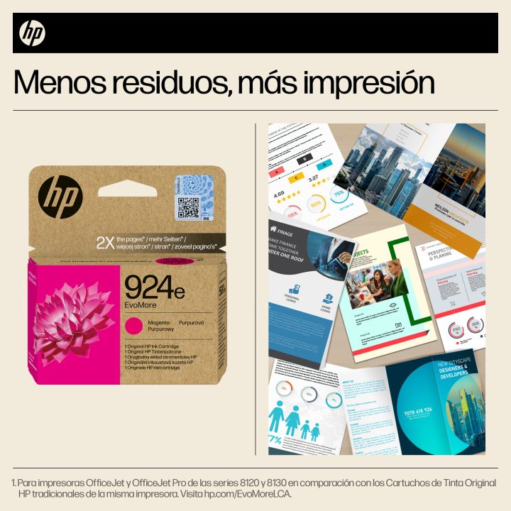 HP Original EvoMore 924e Magenta Ink Cartridge