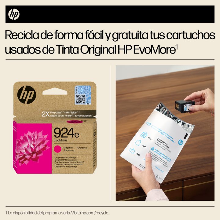 HP Original EvoMore 924e Magenta Ink Cartridge