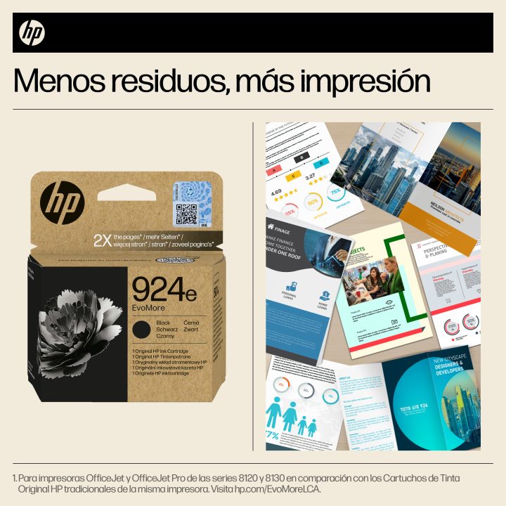 HP Original EvoMore 924e Black Ink Cartridge