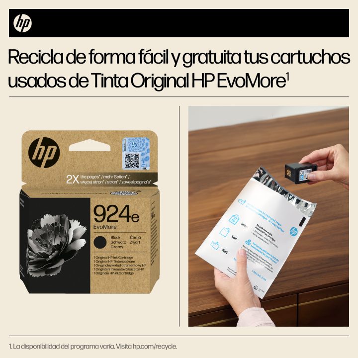 HP Original EvoMore 924e Black Ink Cartridge