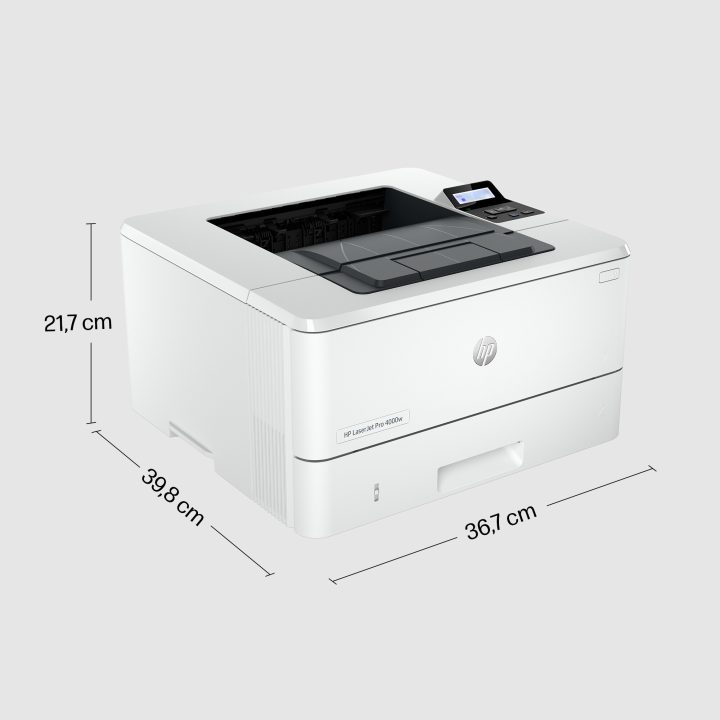 HP LaserJet Pro 4002dwe Printer, Black and White, Small and Medium…