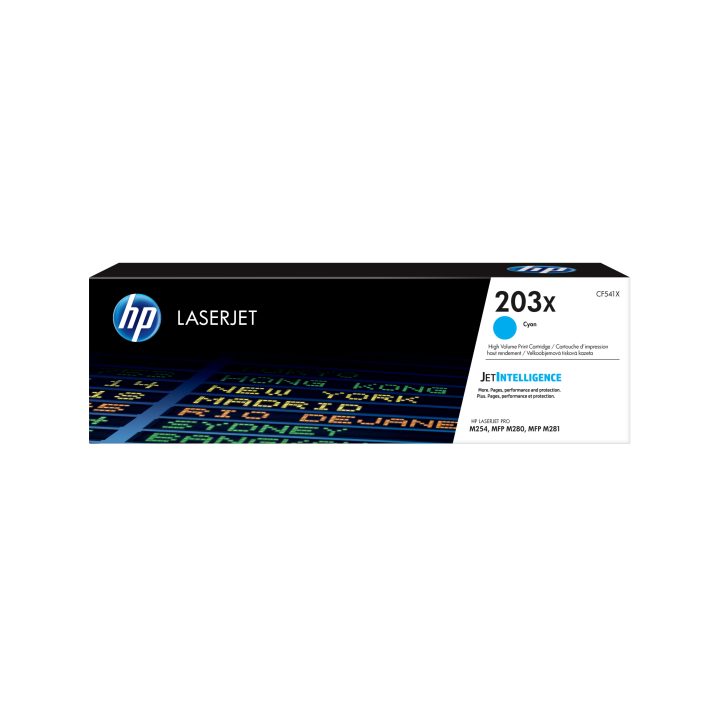 HP Cartucho de tóner Original LaserJet 203X ciano de alta capacidade