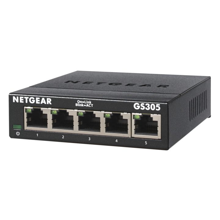 NETGEAR GS305 Não gerido L2 Gigabit Ethernet (10/100/1000) Preto