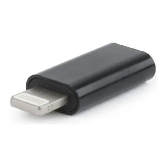 Gembird A-USB-CF8PM-01 USB Type-C 8-pin Gender Changer Cable Black
