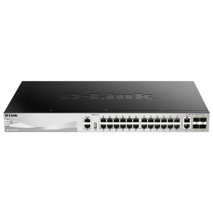 D-Link DGS-3130-30S/E Managed L3 10G Ethernet (100/1000/10000) Switch…
