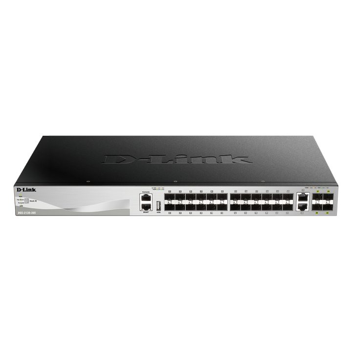 D-Link DGS-3130-30S/E Managed L3 10G Ethernet (100/1000/10000) Switch…