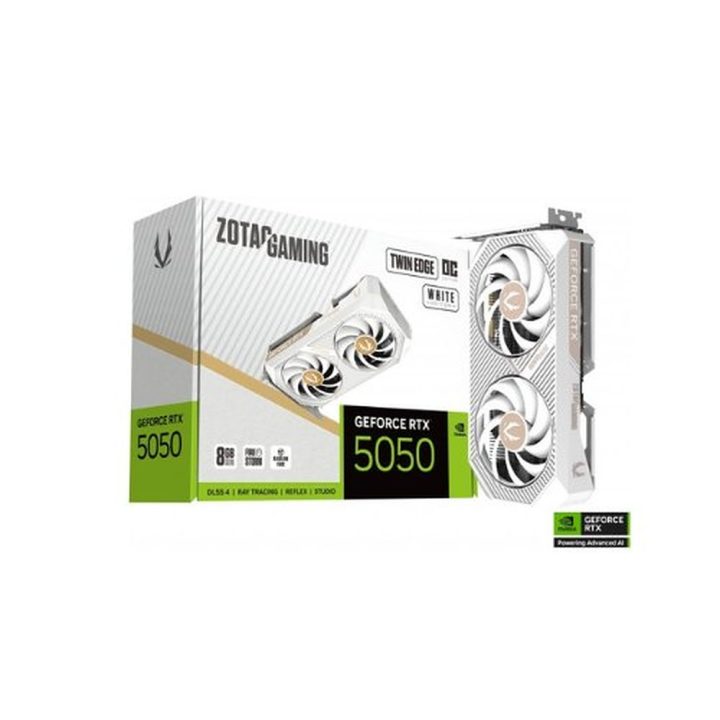 Placa gráfica ZOTAC GAMING GeForce RTX 5050 Twin Edge OC 8GB branca…