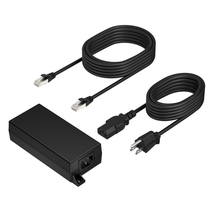 HP Poly PoE++ 65W 2.5G Adapter with 3.66m CAT6A Cable and Power Cord…