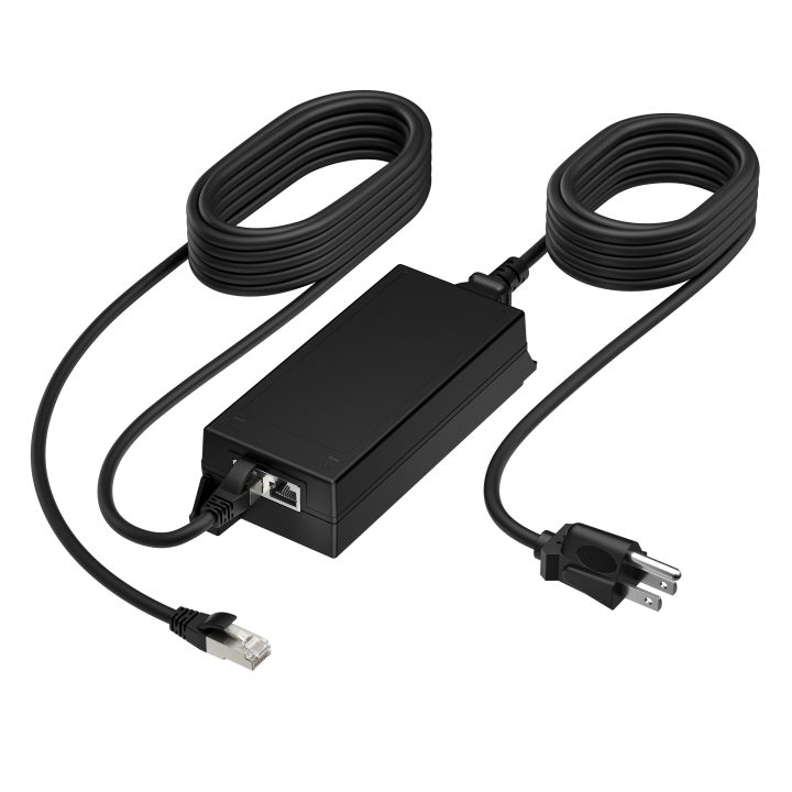 HP Poly PoE++ 65W 2.5G Adapter with 3.66m CAT6A Cable and Power Cord…