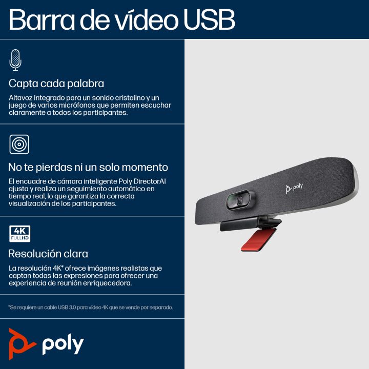HP Poly Poly Studio USB Video Bar R30
