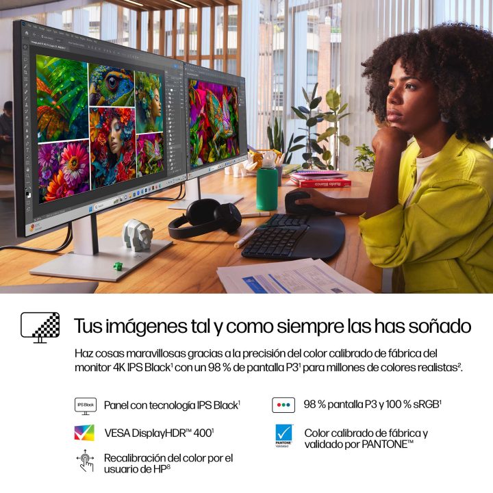 HP Series 7 Pro 27" 4K UHD IPS Preto