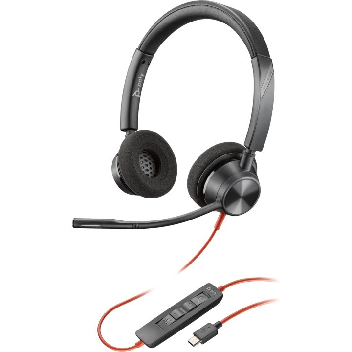 Poly Blackwire 3320 Stereo Wired Over-Ear Headset