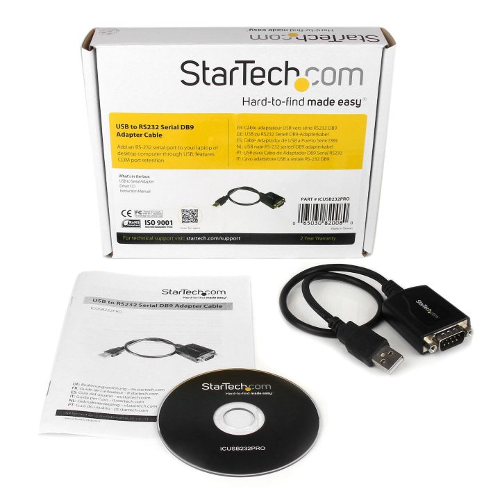 StarTech.com Cabo de 0,3 m USB a Porta Série Serial RS232 com…