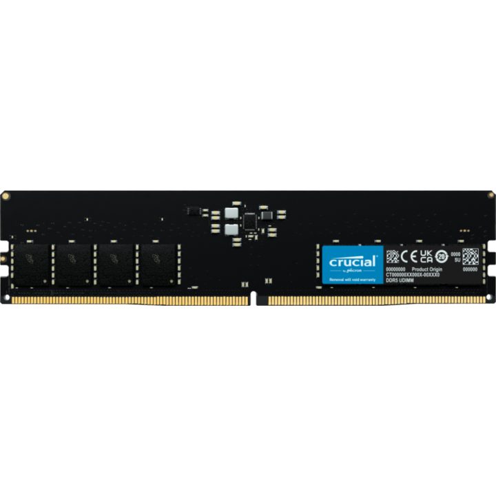 Crucial CT16G48C40U5 Memory Module 16 GB 1 x 16 GB DDR5 4800 MT/s…