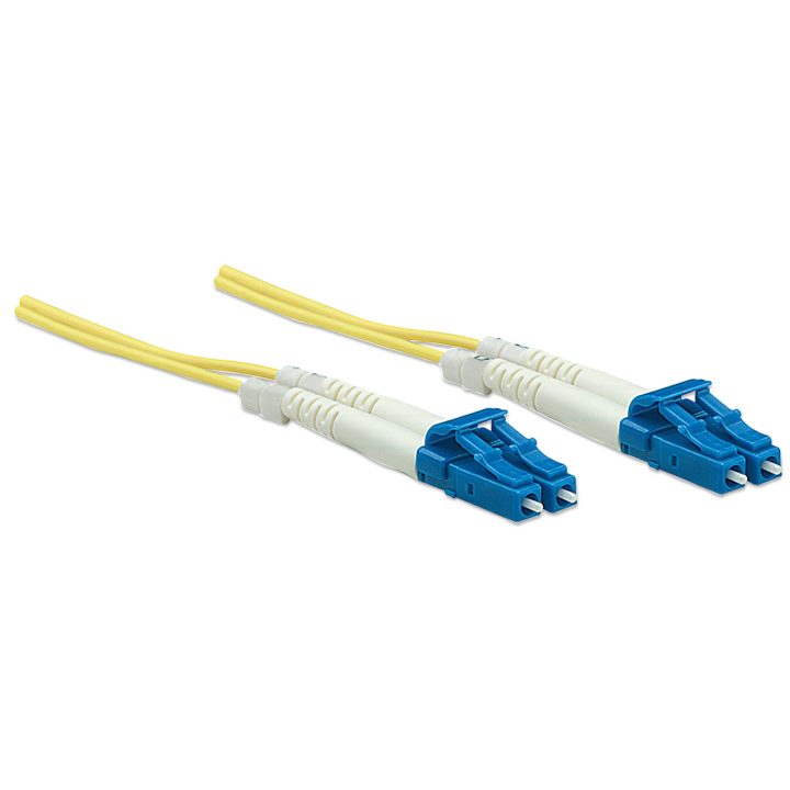 Intellinet 471893 Cabo de fibra óptica e InfiniBand 3 m LC Amarelo