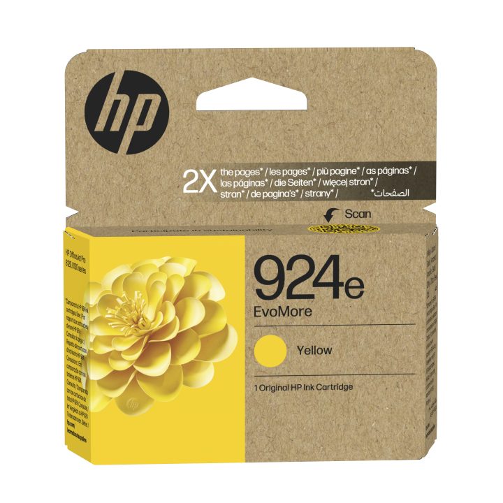 HP Cartucho de Tinta Original EvoMore 924e amarelo