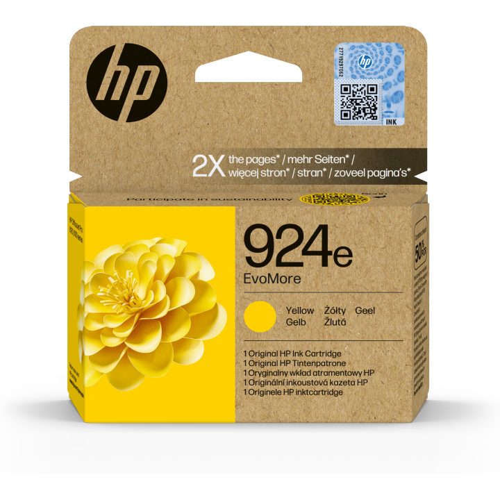 HP Cartucho de Tinta Original EvoMore 924e amarelo