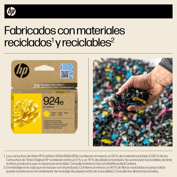 HP Original EvoMore 924e Yellow Ink Cartridge