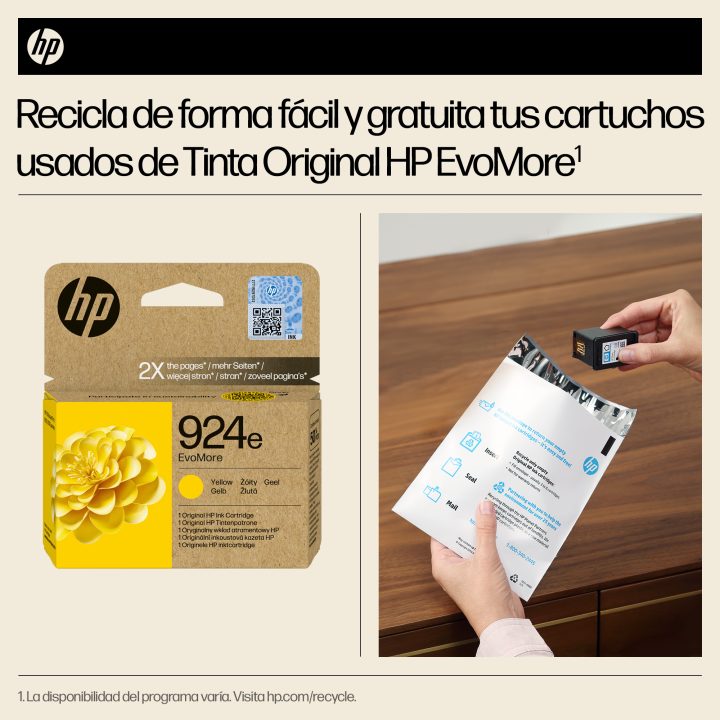 HP Original EvoMore 924e Yellow Ink Cartridge