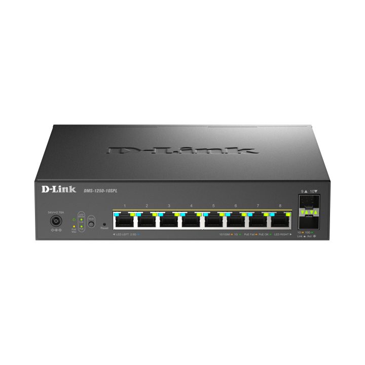 D-Link 10-Port Multi-Gigabit Smart Managed PoE Switch