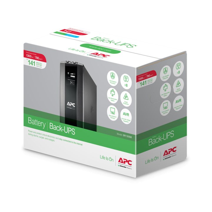 APC BR1300MI sistema de alimentação ininterrupta (UPS) Linha…