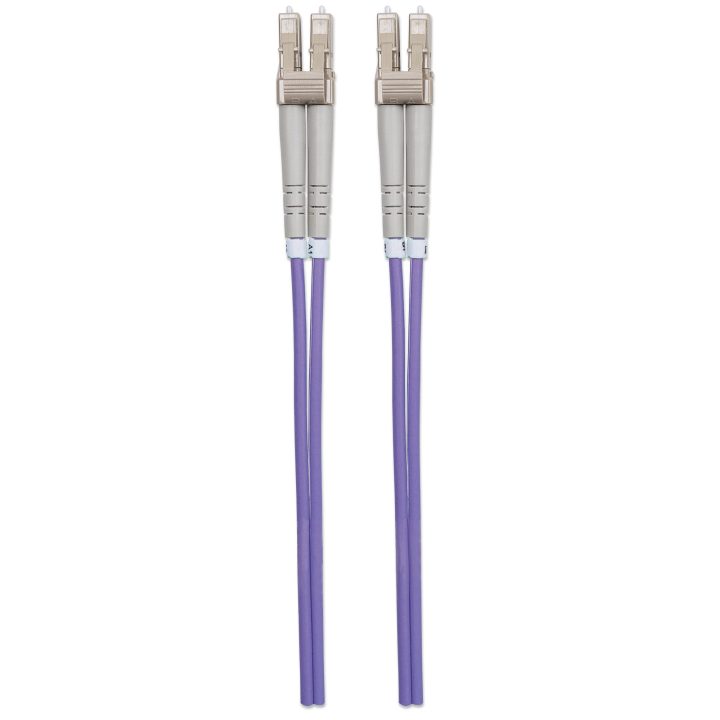 Intellinet 750875 Cabo de fibra óptica e InfiniBand 1 m LC Violeta