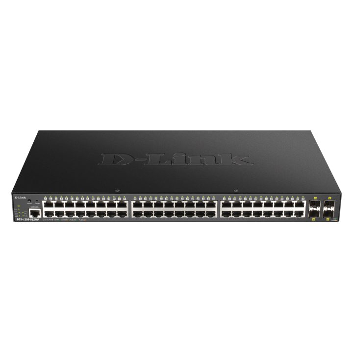 D-Link DGS-1250-52XMP Gerido L3 Energia sobre Ethernet (PoE) Preto