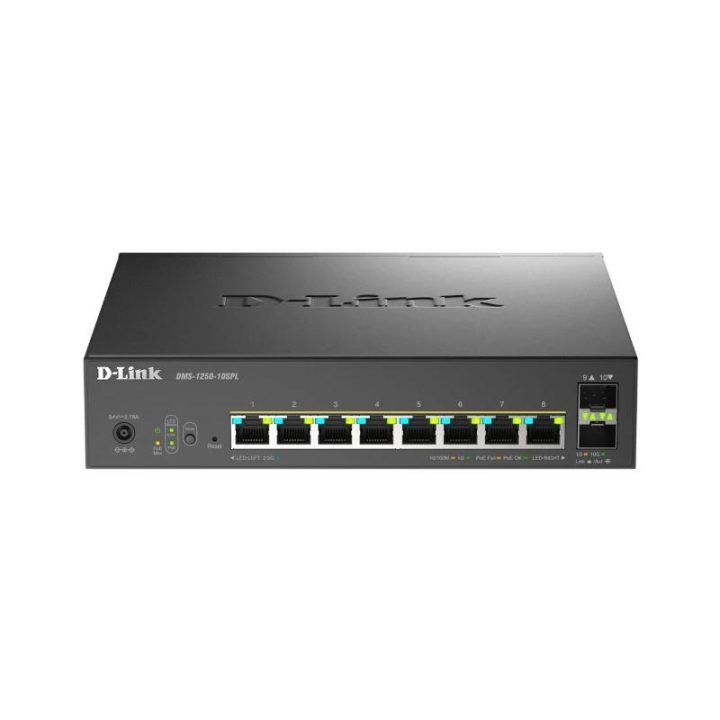 D-Link 10-Port Multi-Gigabit Smart Managed PoE Switch