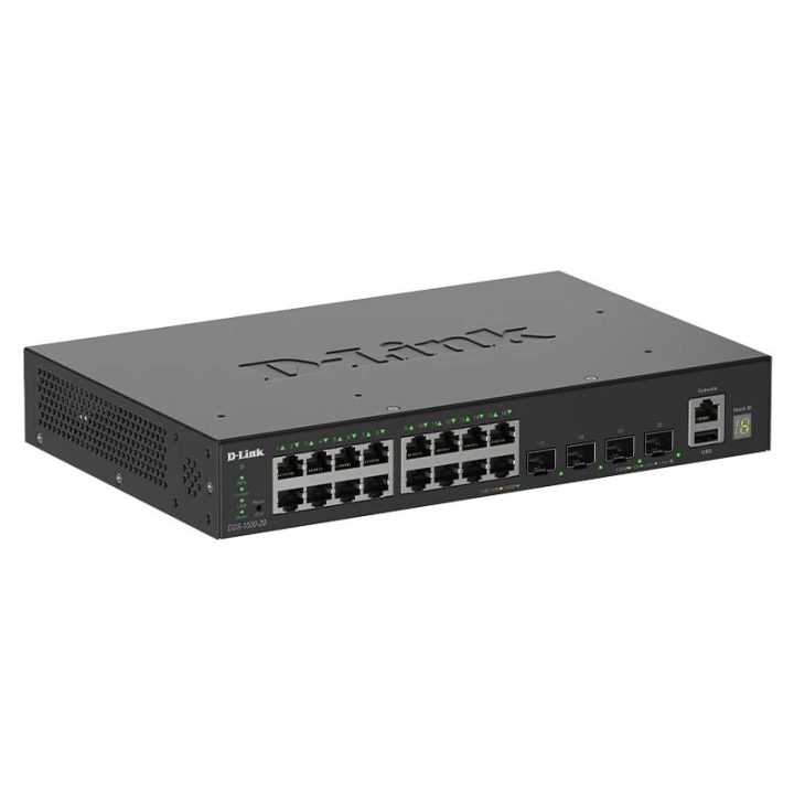 D-Link DGS-1530-20/E Managed L2 Gigabit Ethernet (10/100/1000) Switch…