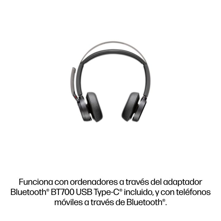HP Poly Auscultadores Poly Voyager Focus 2 USB-C-C com certificação…