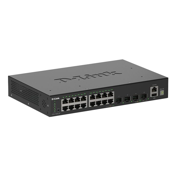D-Link DGS-1530-20/E Managed L2 Gigabit Ethernet (10/100/1000) Switch…