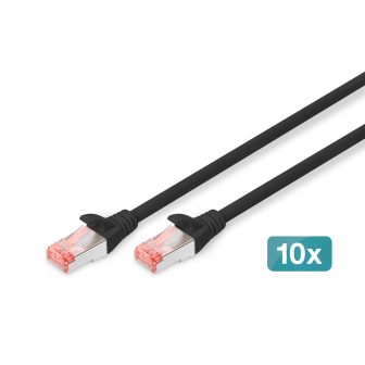 Digitus DK-1644-0025-BL-10 Cat6 S/FTP (S-STP) Network Cable Black…
