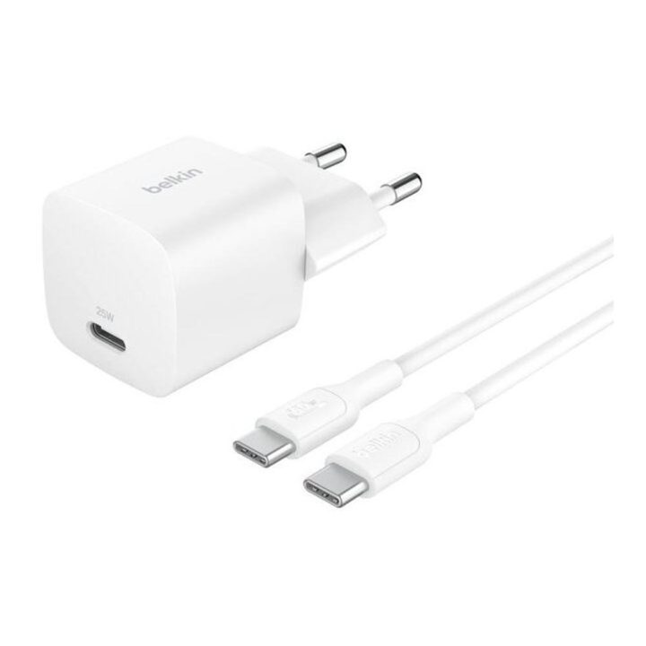 Carregador de parede Belkin WCA012KQ1MWH-b6 25W 1x USB-C branco +…