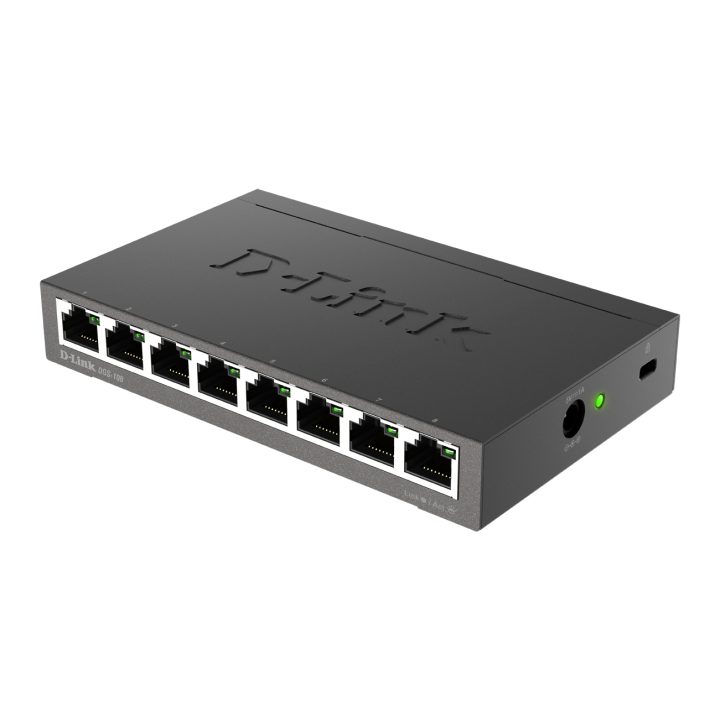 D-Link DGS-108 No administrado L2 Gigabit Ethernet (10/100/1000) Negro