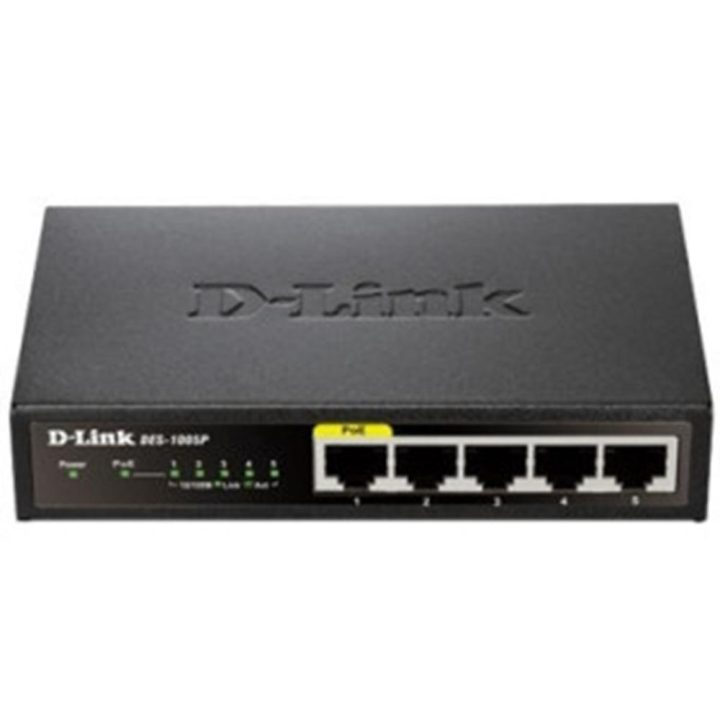 D-Link DES-1005P Não gerido L2 Fast Ethernet (10/100) Alimentação por…